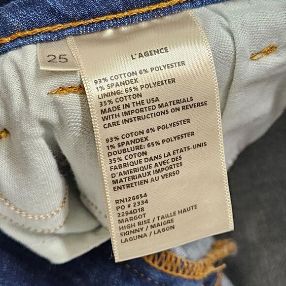 NWT L'AGENCE Margot Jean Laguna 25 - Picture 5 of 7